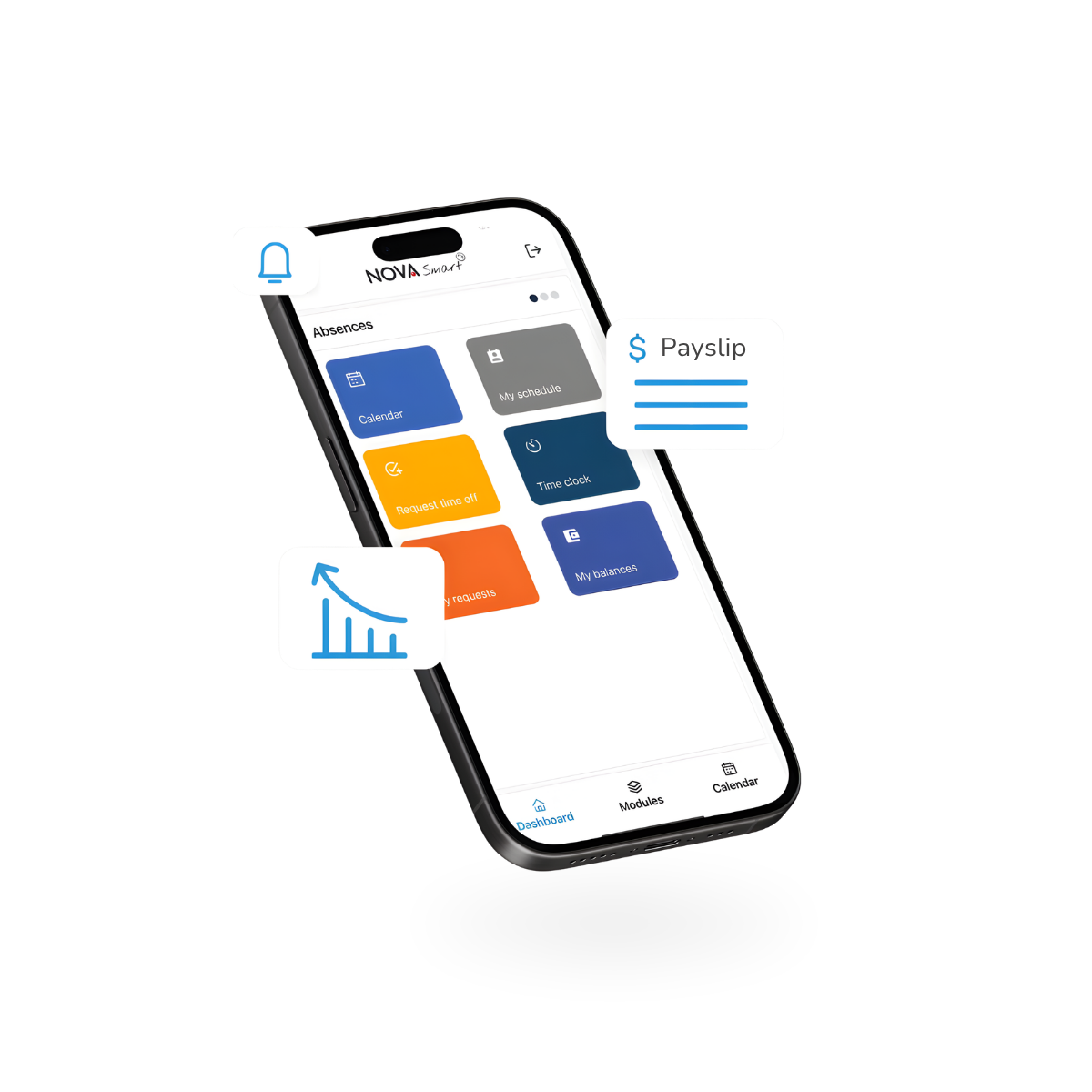 Application mobile Nova Smart sur smartphone