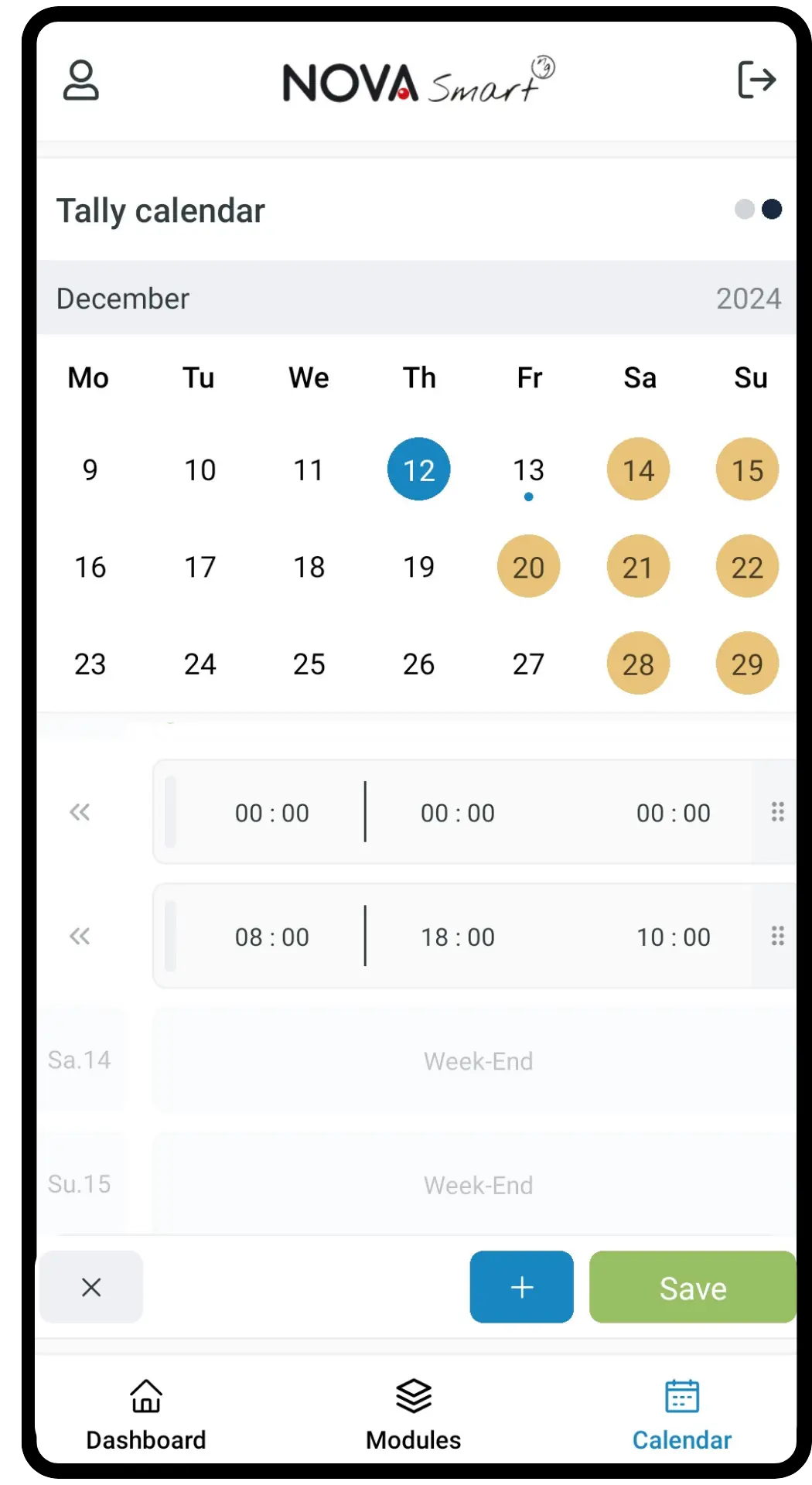 Horaire de travail