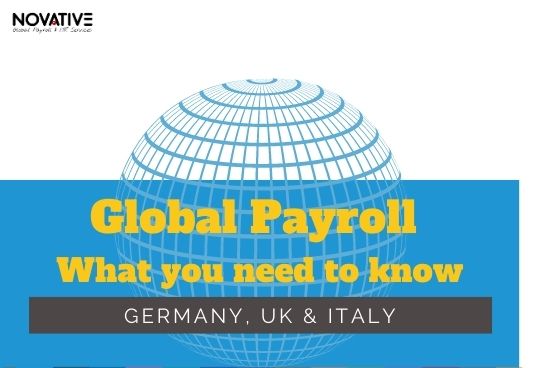 Infografik | Globale Lohnabrechnung Implementieren | Deutschland, UK & Italien