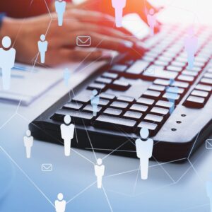 Mitarbeiterzufriedenheit messen mit HR Data; Bild zeigt Tastatur