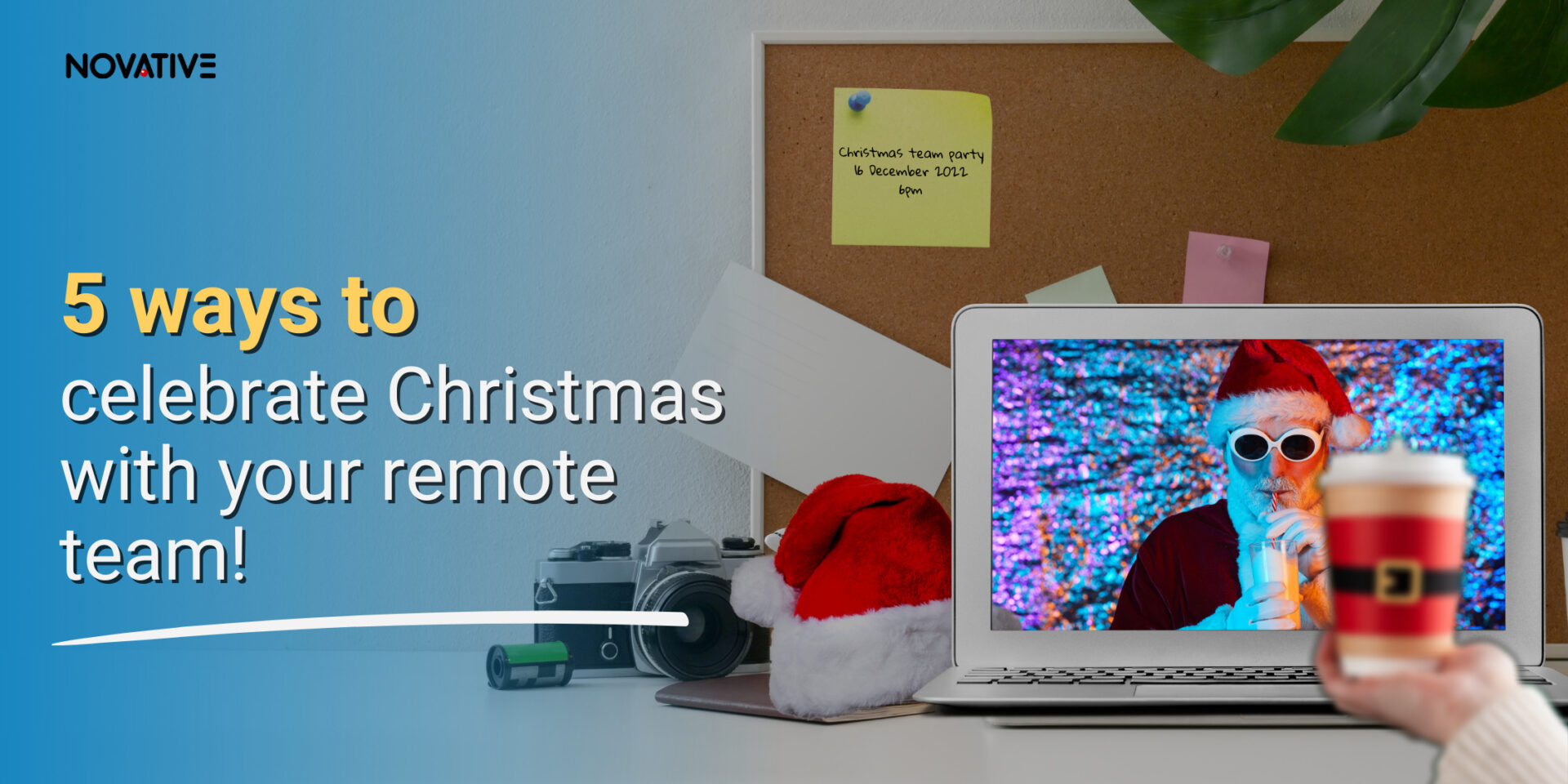 5 façons de célébrer Noël avec vos employés en télétravail !